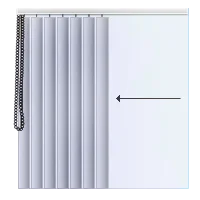 Bedien- en paketseite aan de linkerkant