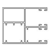Rechtdoor voor Rolluik met Insectenwering