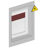 rechts - van de kamerzijde bekeken