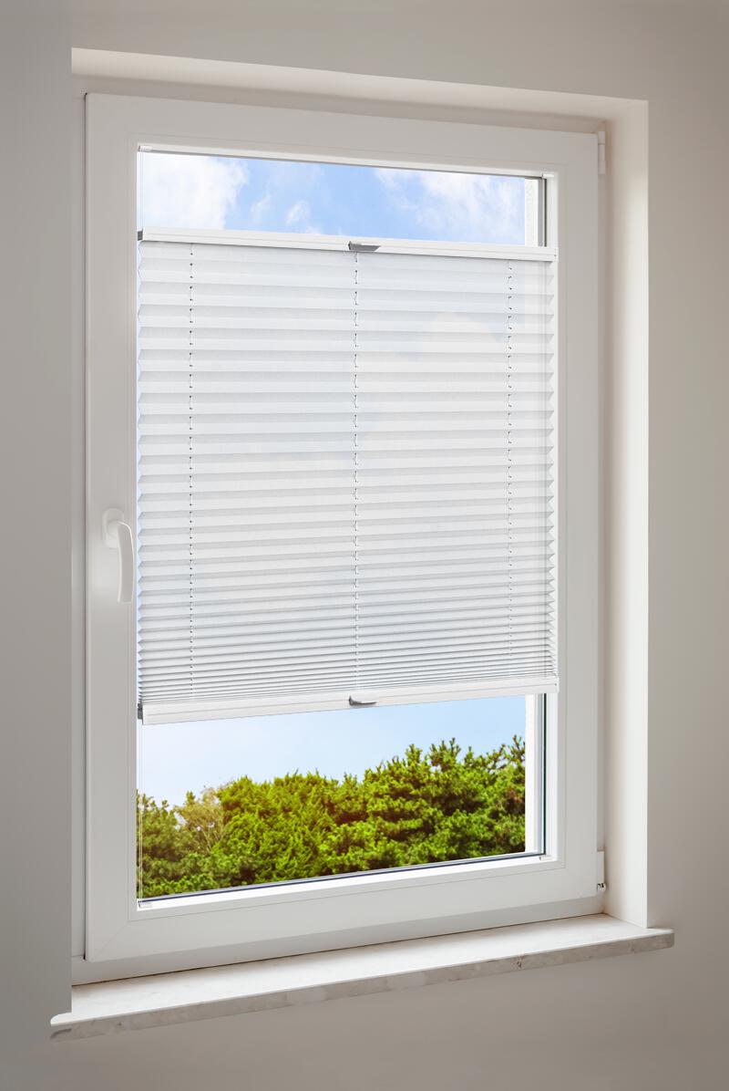 Plisségordijn Wit Basic