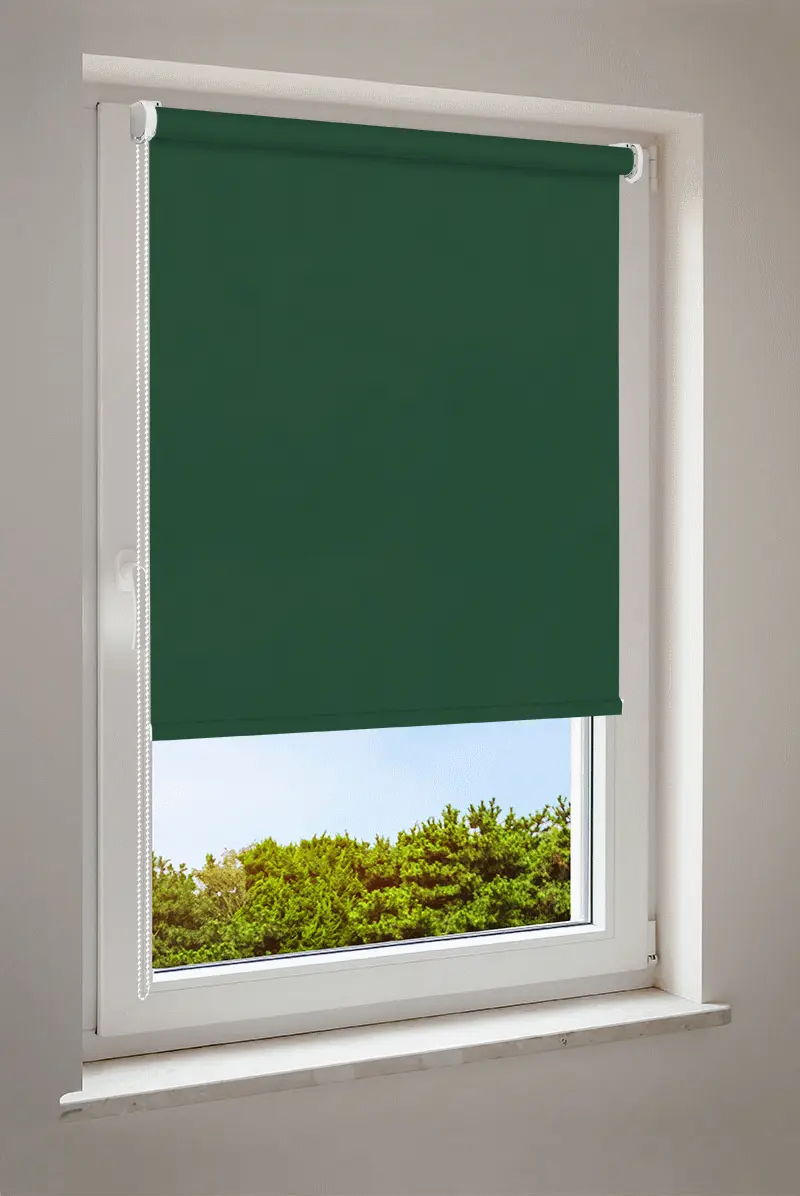Rolgordijn Donkergroen | halfdoorlatend