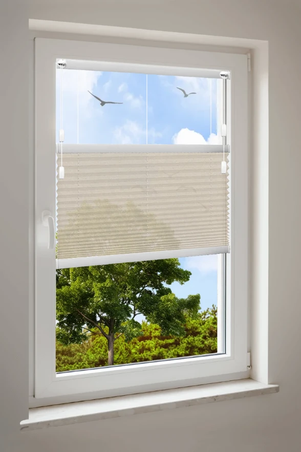 Plissé Cosiflor® F1 beige stoffen
