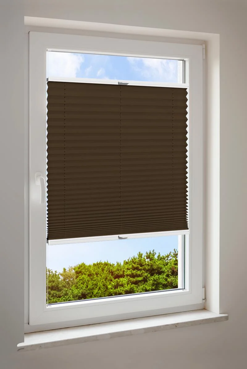 Plisségordijn Bruin Basic