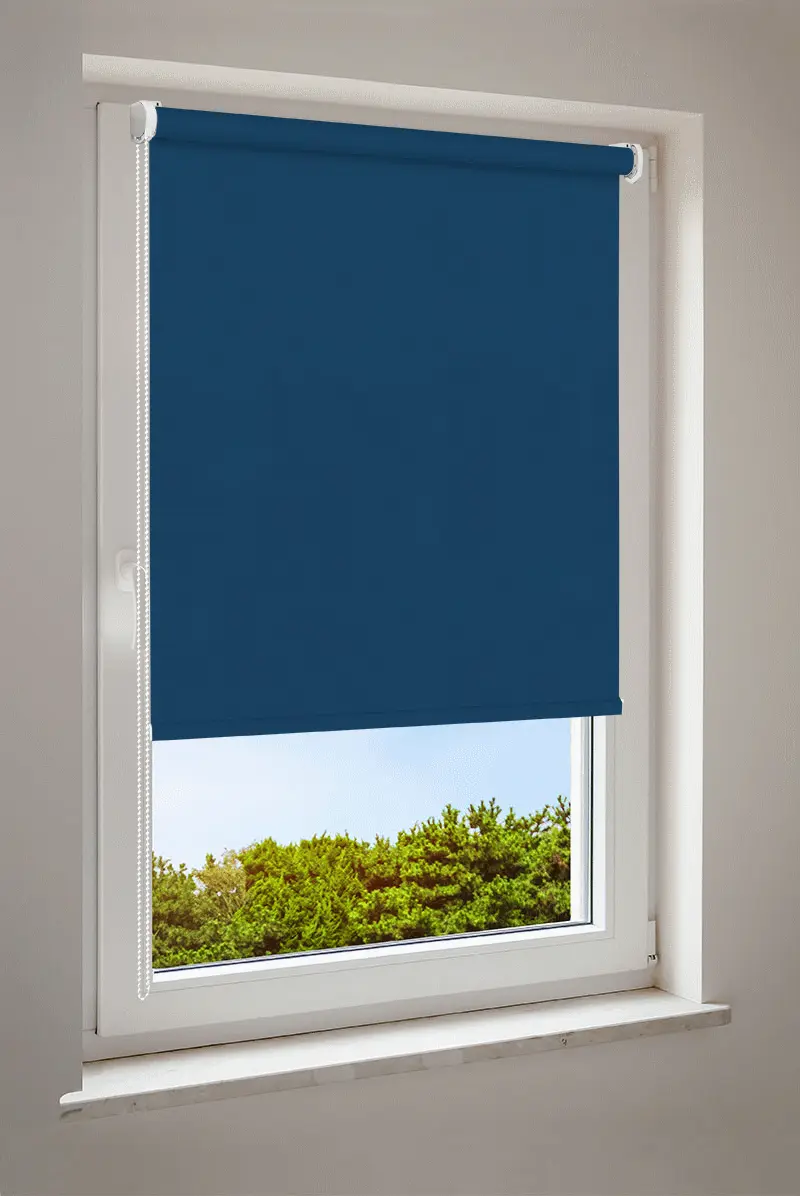 Rolgordijn Marieneblauw | halftransparant