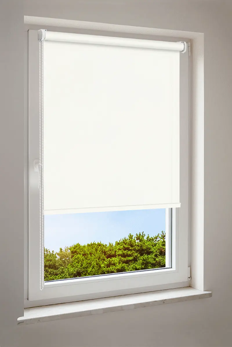 Rolgordijn Lichtcrème | halftransparant