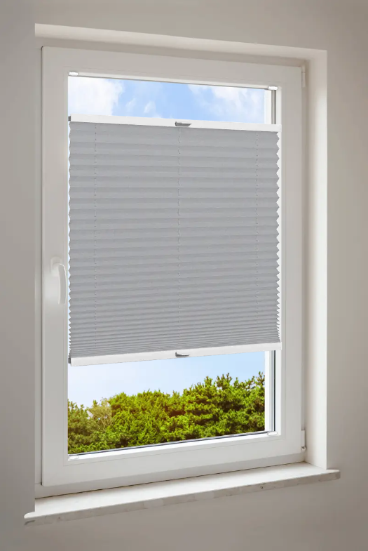 Plisségordijn Cosiflor® VS2 grijze stoffen