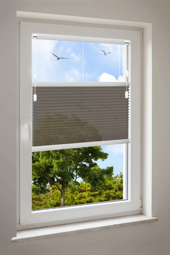 Plissé Cosiflor® F1 bruine stoffen