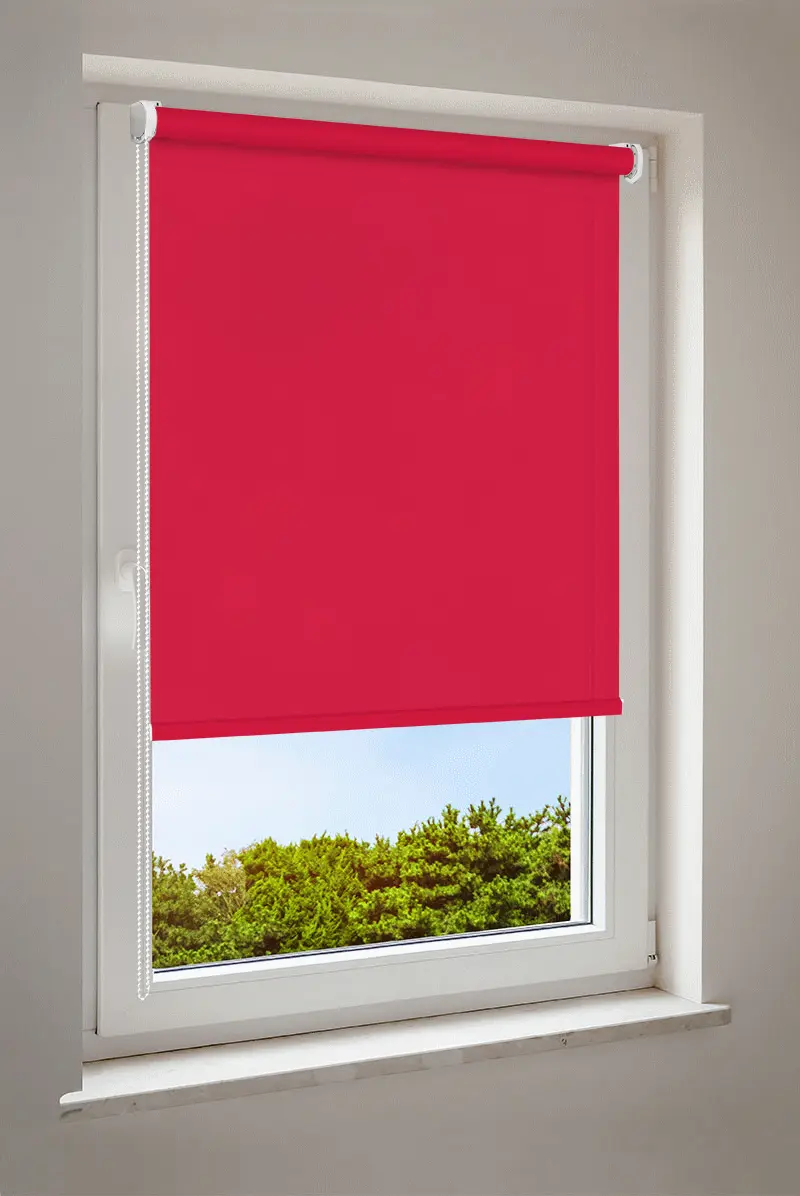 Rolgordijn Rood | halftransparant