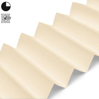 Dakraam plisségordijn Softbeige | parelmoer