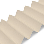 Dakraam plisségordijn Beige | verduisterend