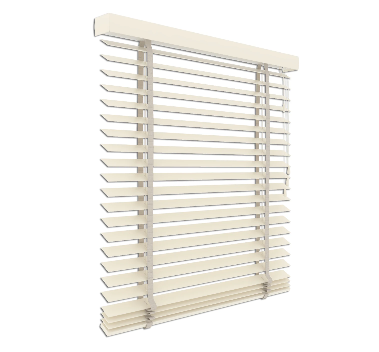Houten jaloezie licht Beige | 50mm Lamelle