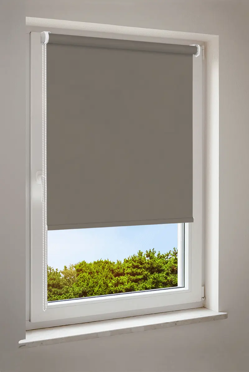 Rolgordijn Vuilgrijs | verduisterend