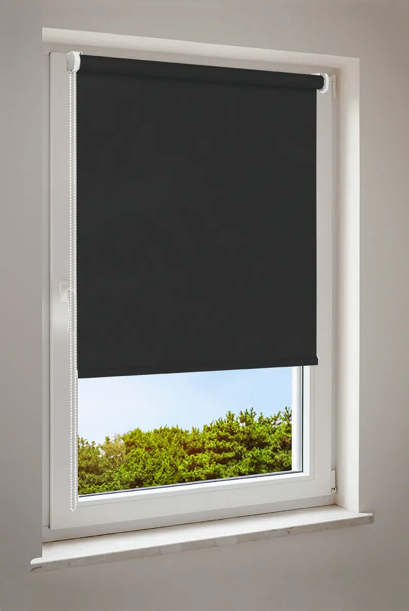 Rolgordijn Kolenzwart | verduisterend