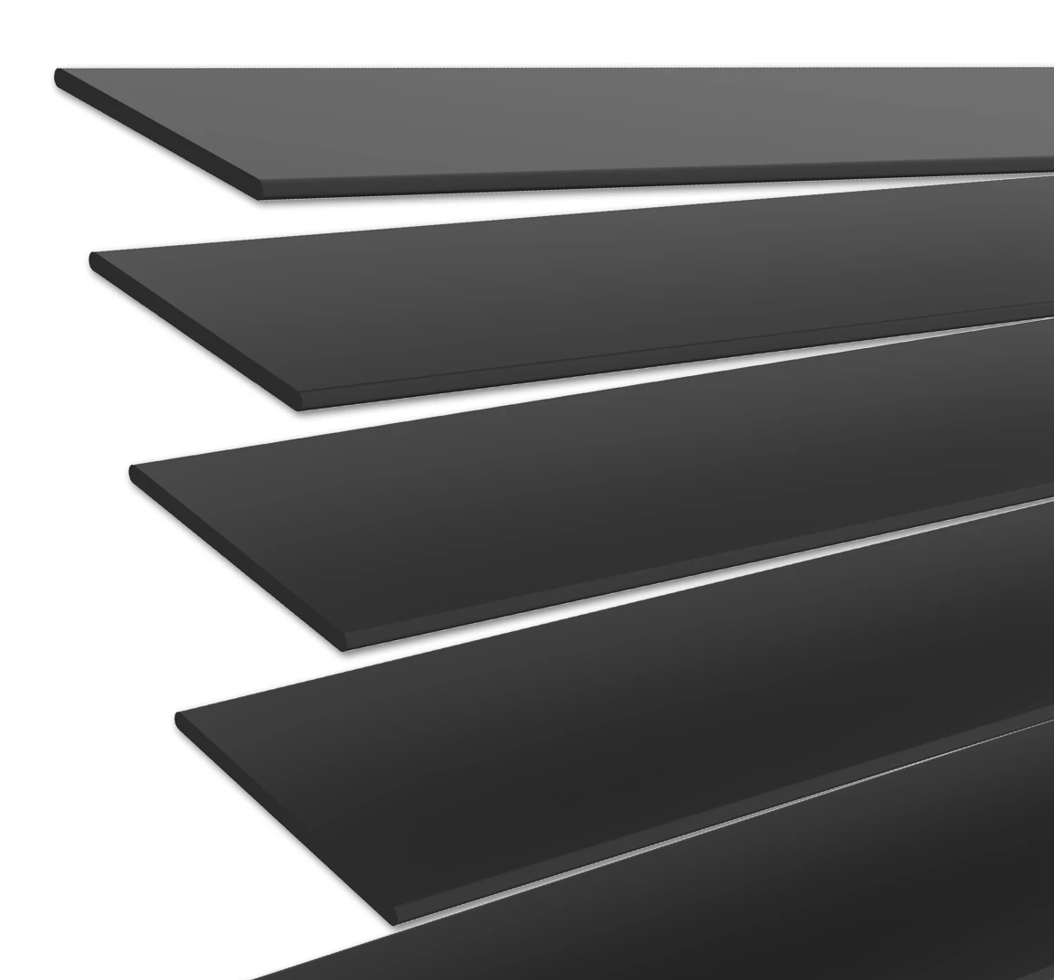 Houten jaloezie Zwart mat | 50mm Lamelle