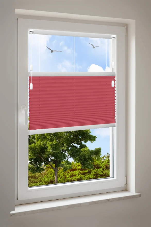 Plissé Cosiflor® F1 rode stoffen