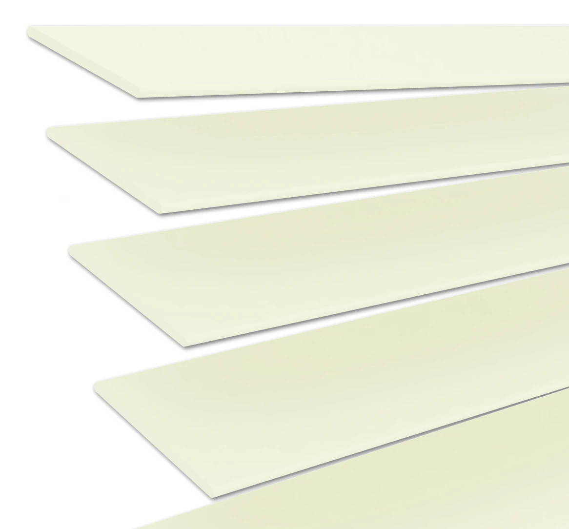 Houten lamelle Monster Crème mat 50 mm | JH052