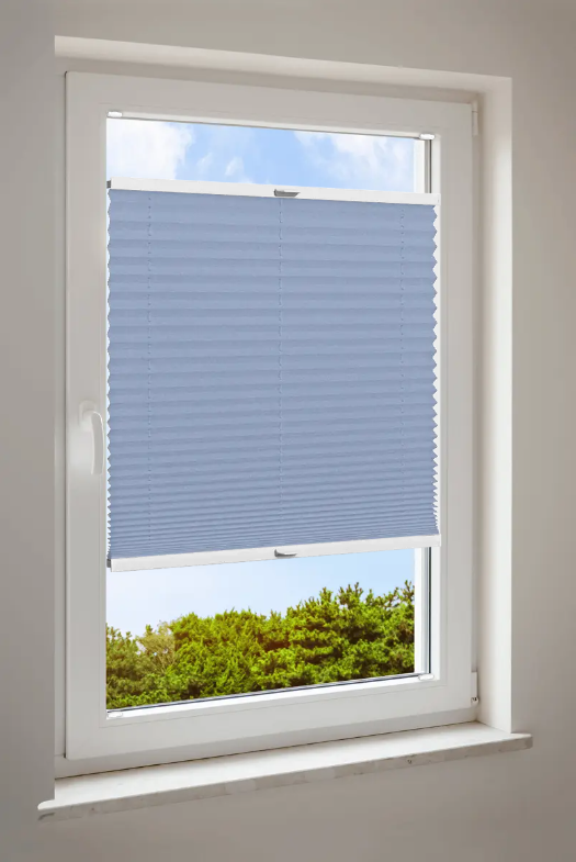 Plisségordijn Cosiflor® VS2 blauwe stoffen