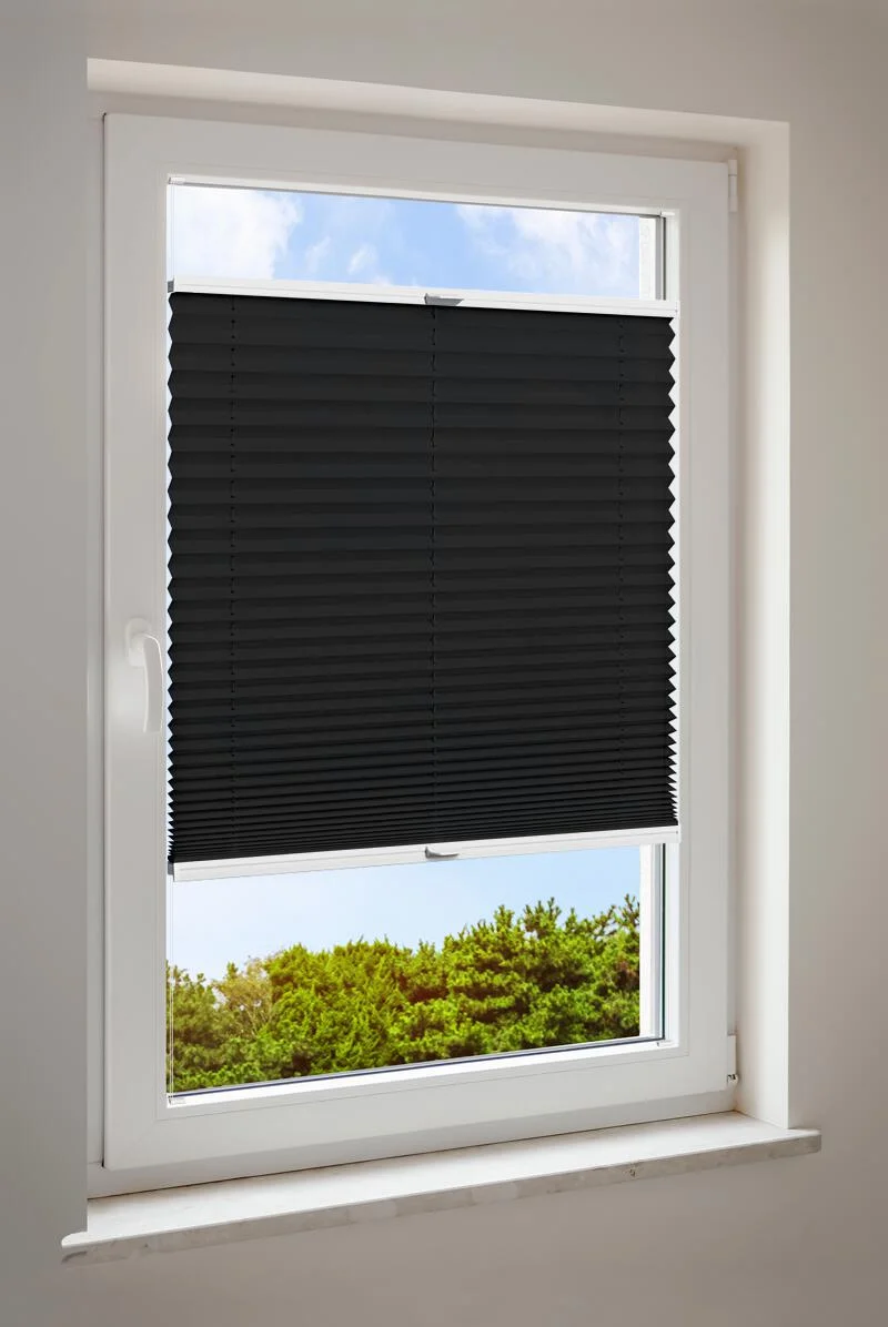 Plisségordijn Zwart Basis