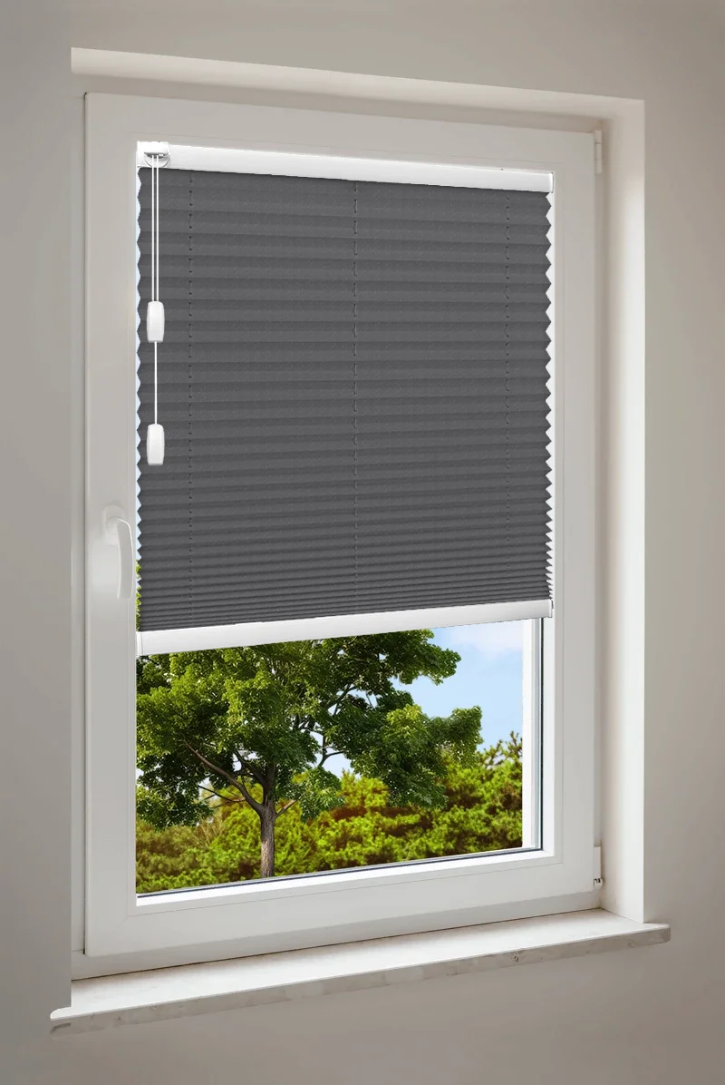 Plissé Cosiflor® F1 zwarte stoffen