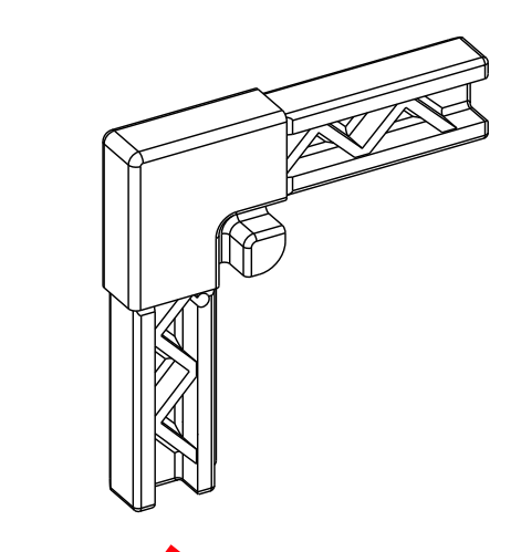 Hoekverbinder voor insectenwering Spannraam