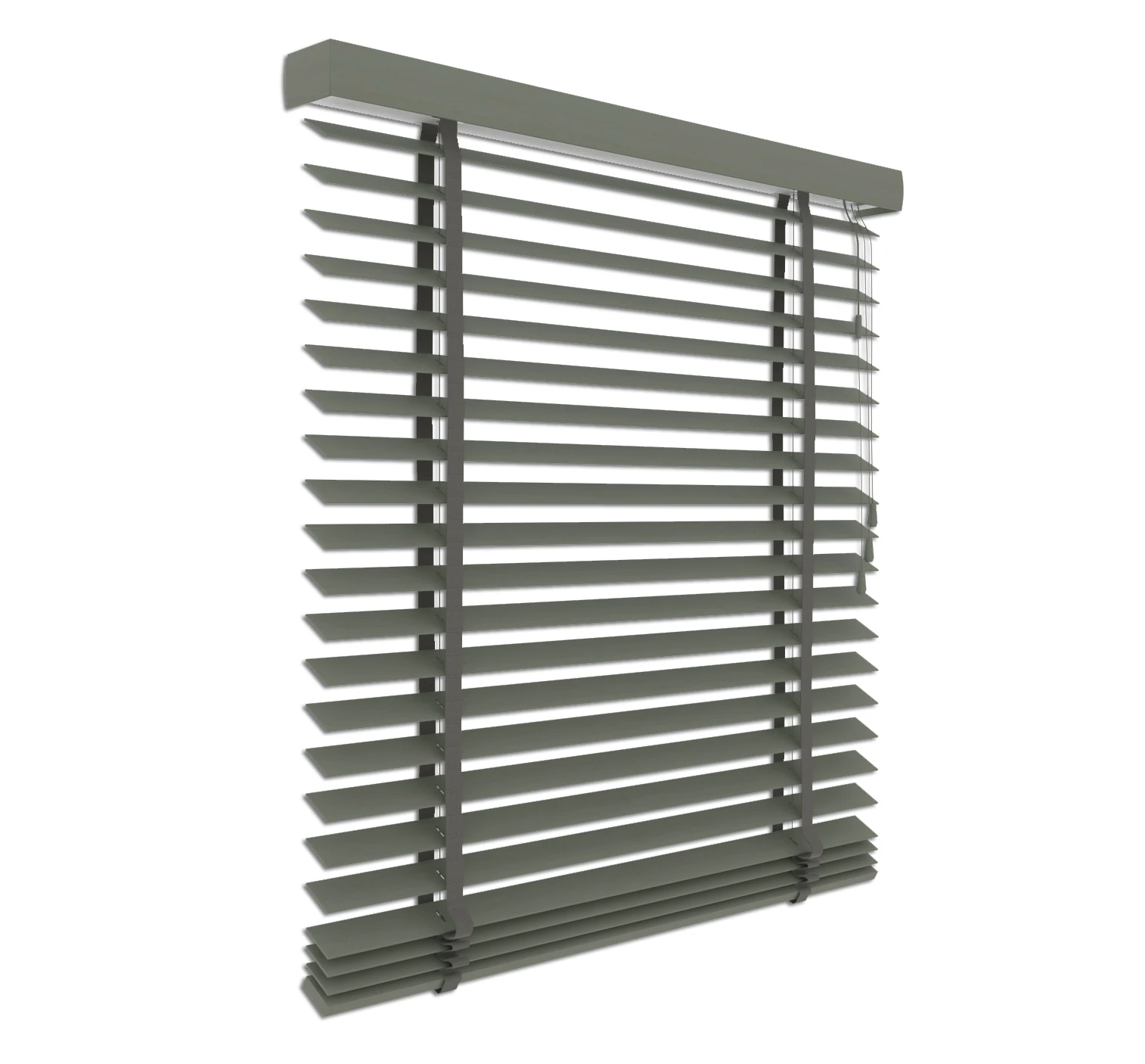 Houten jaloezie grau-beige | 50 mm lamelle