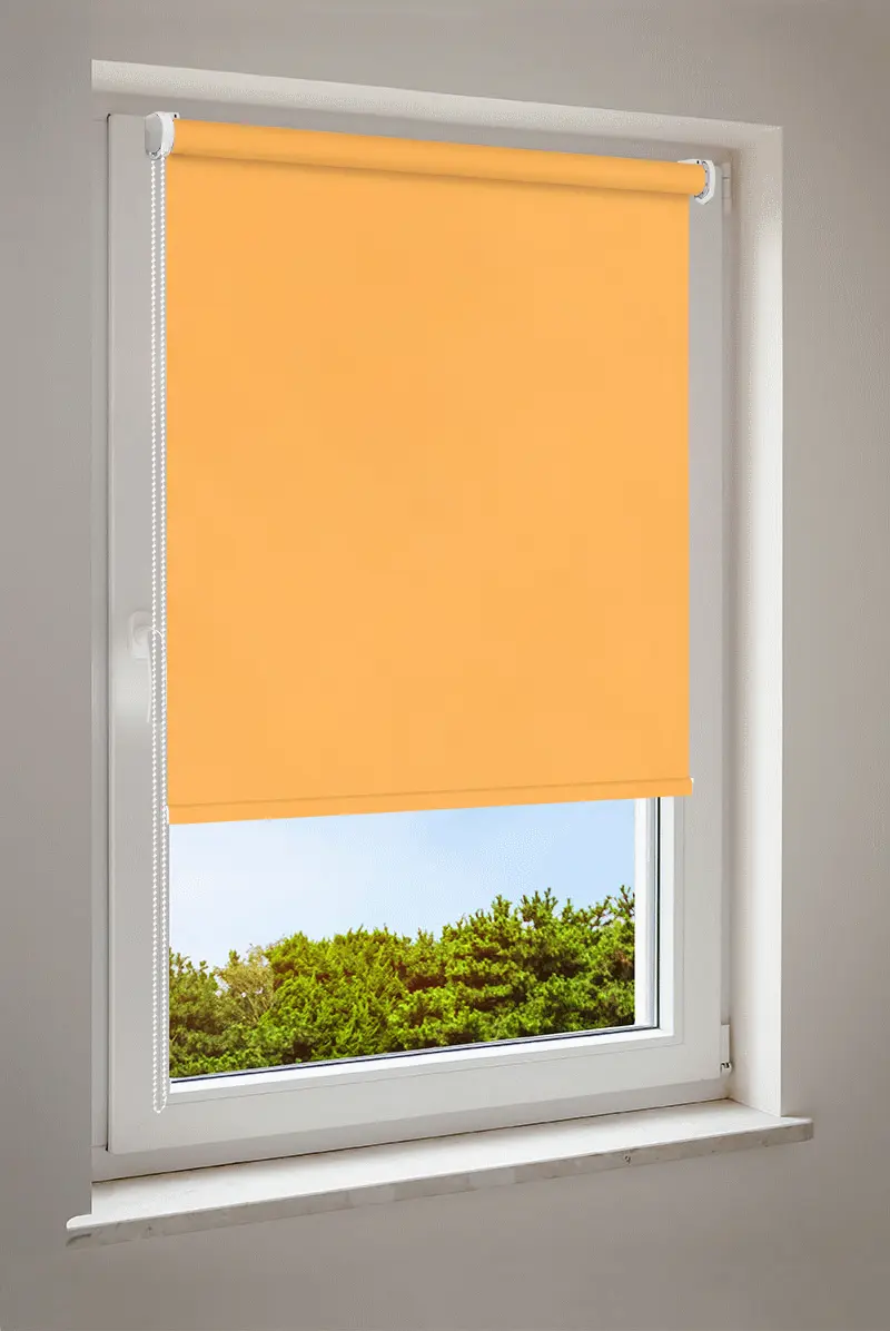 Rolgordijn Donkergeel | halftransparant