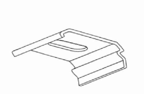 Montageclip voor dakraam plisségordijn Basic