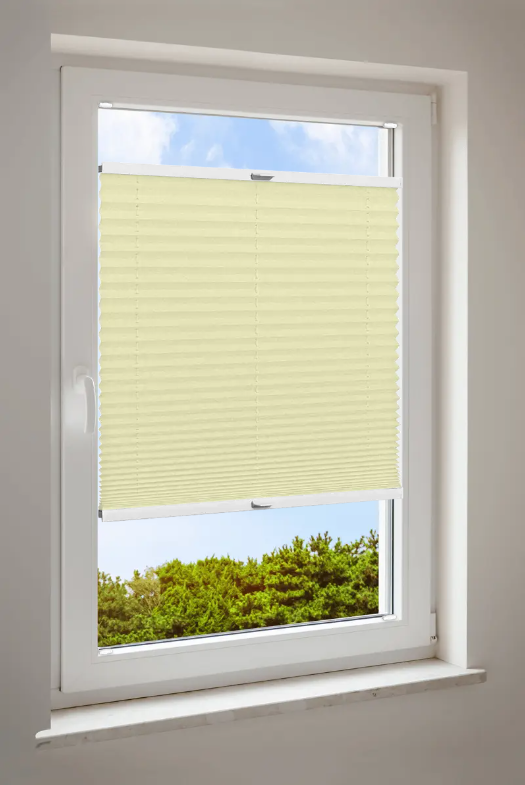 Plisségordijn Cosiflor® VS2 gele stoffen