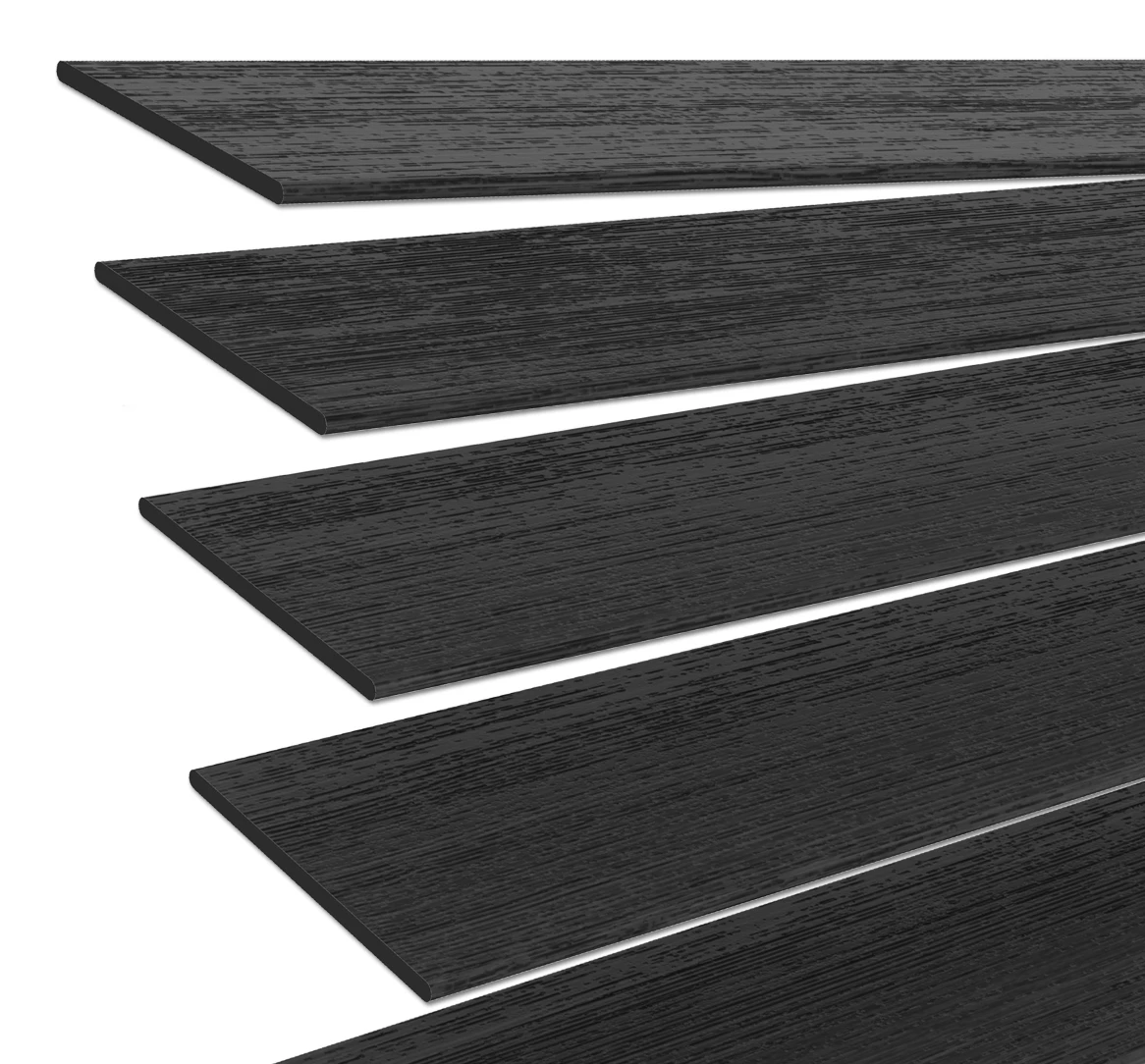 Houten jaloezie Zwart Bamboe | 50mm Lamelle