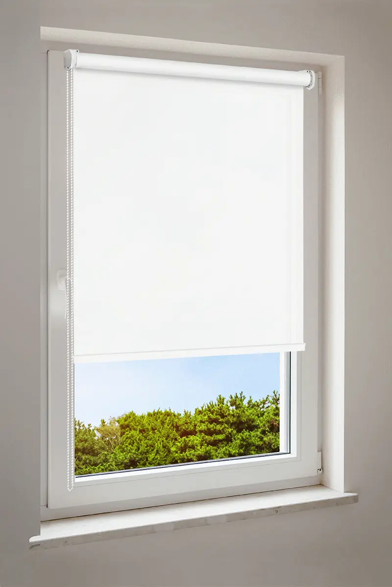 Rolgordijn Wit | halftransparant