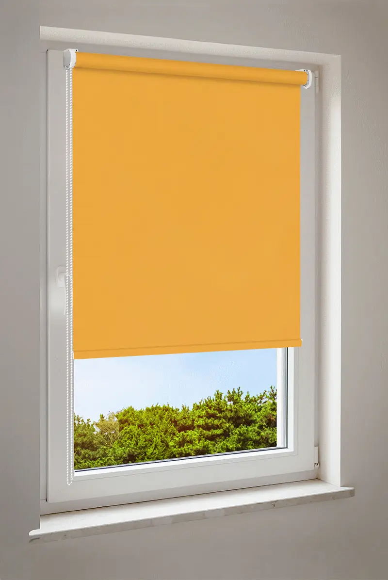 Rolgordijn Zon Geel | halfdoorlatend