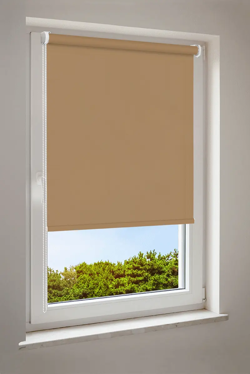 Rolgordijn Nussbraun | halftransparant