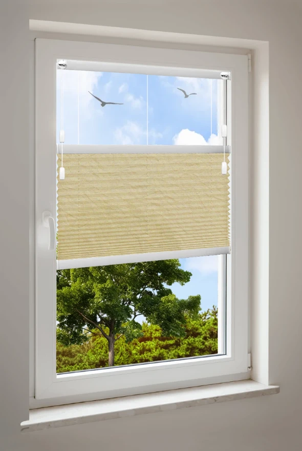 Plissé Cosiflor® F1 gele stoffen