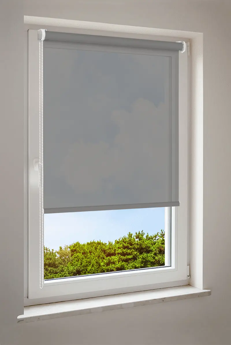 Rolgordijn Grijs | halftransparant