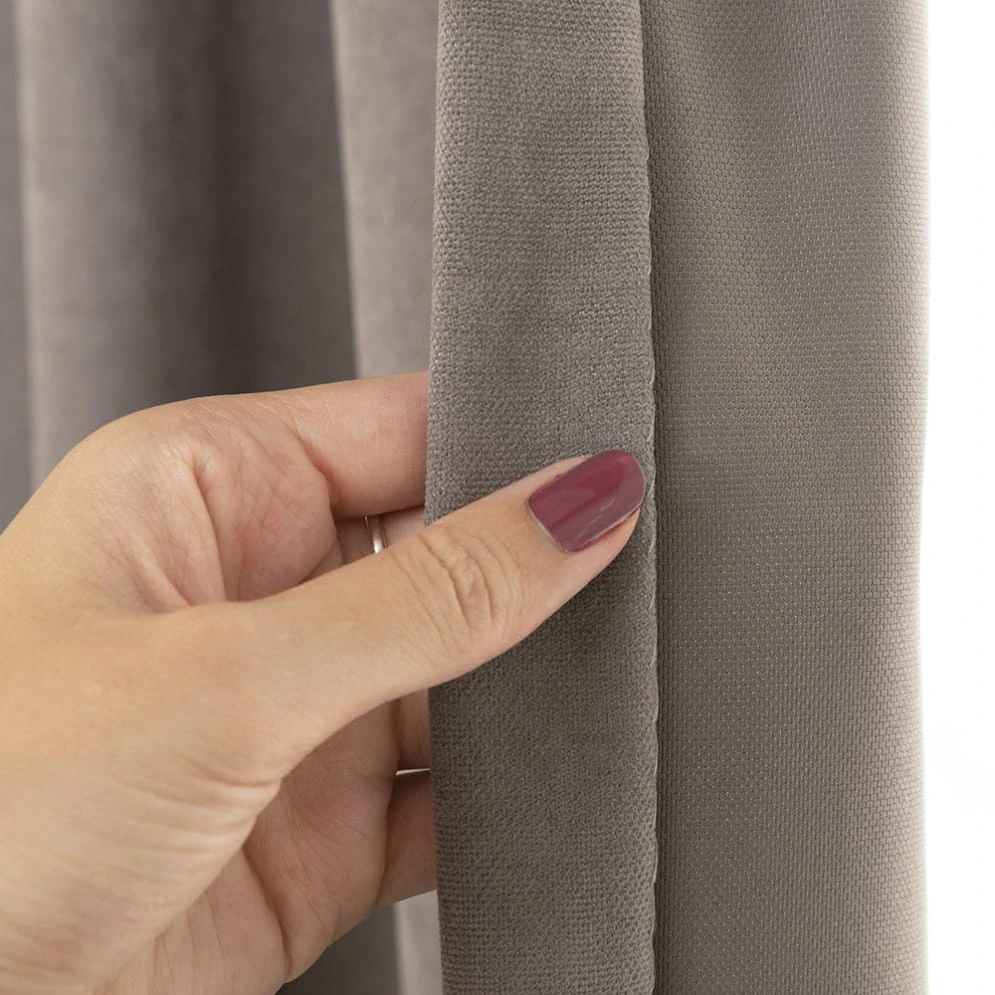 Vorhang Charming Dunkeltaupe 23