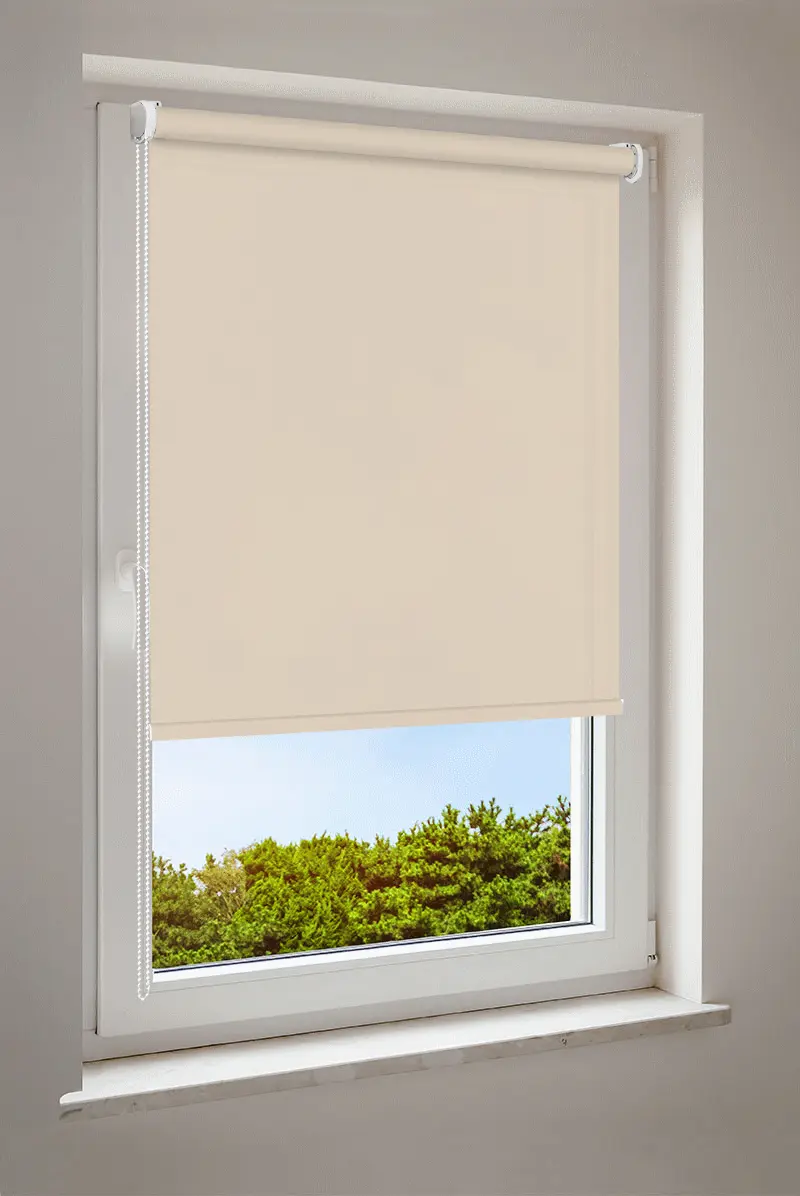Rolgordijn Beige | halfdoorlatend