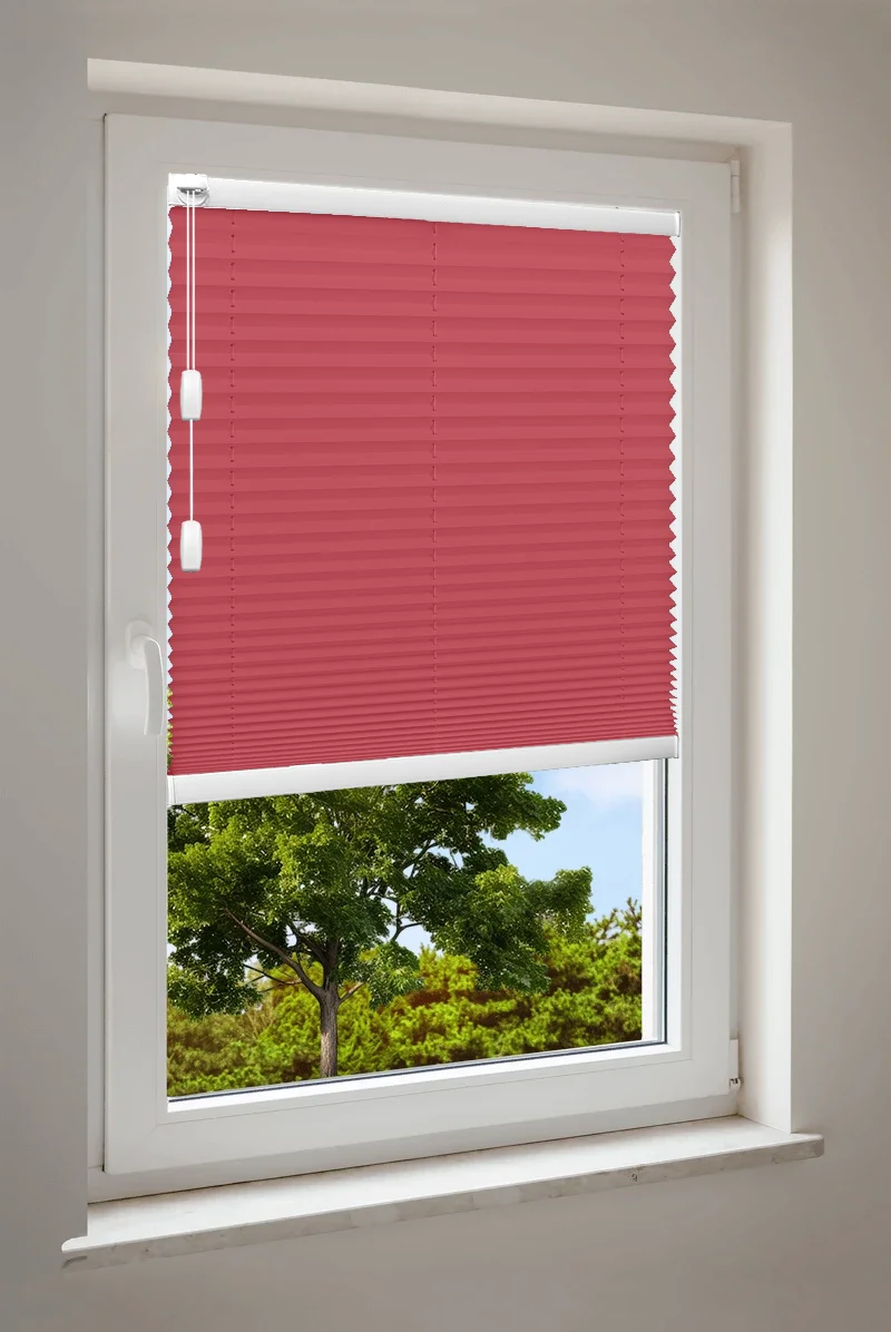 Plissé Cosiflor® F1 rode stoffen